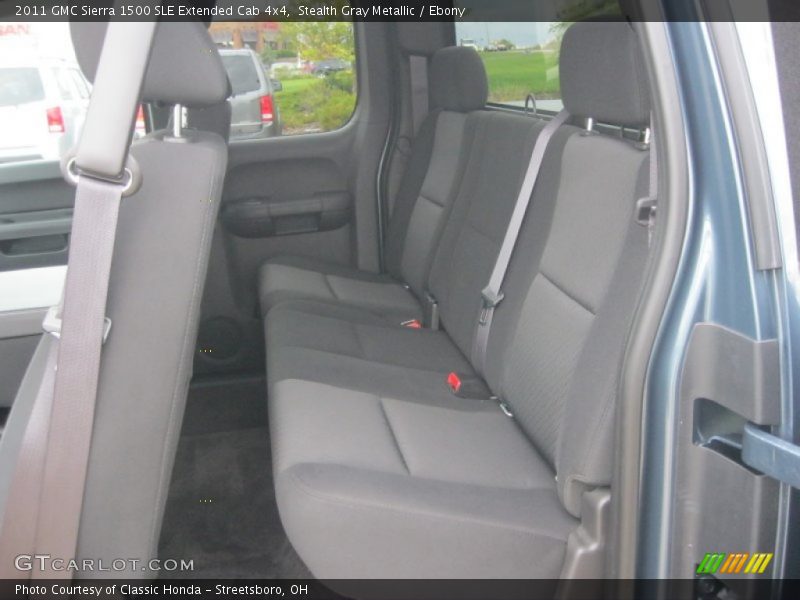 Stealth Gray Metallic / Ebony 2011 GMC Sierra 1500 SLE Extended Cab 4x4
