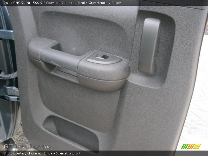 Stealth Gray Metallic / Ebony 2011 GMC Sierra 1500 SLE Extended Cab 4x4