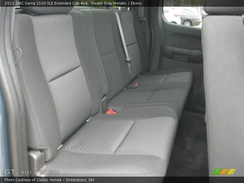 Stealth Gray Metallic / Ebony 2011 GMC Sierra 1500 SLE Extended Cab 4x4