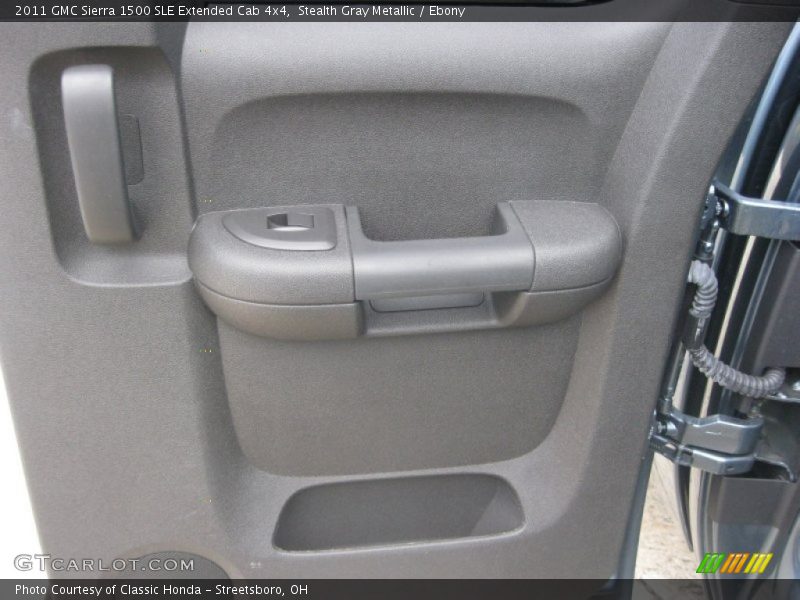 Stealth Gray Metallic / Ebony 2011 GMC Sierra 1500 SLE Extended Cab 4x4