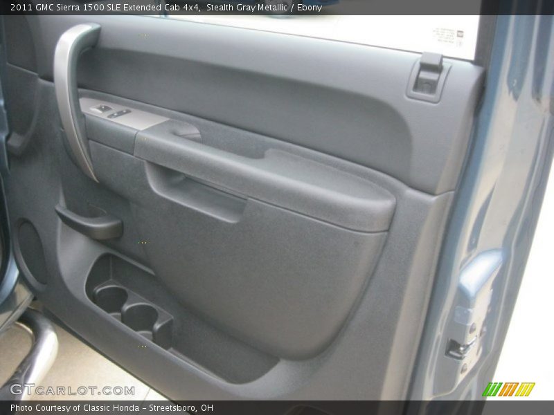 Stealth Gray Metallic / Ebony 2011 GMC Sierra 1500 SLE Extended Cab 4x4