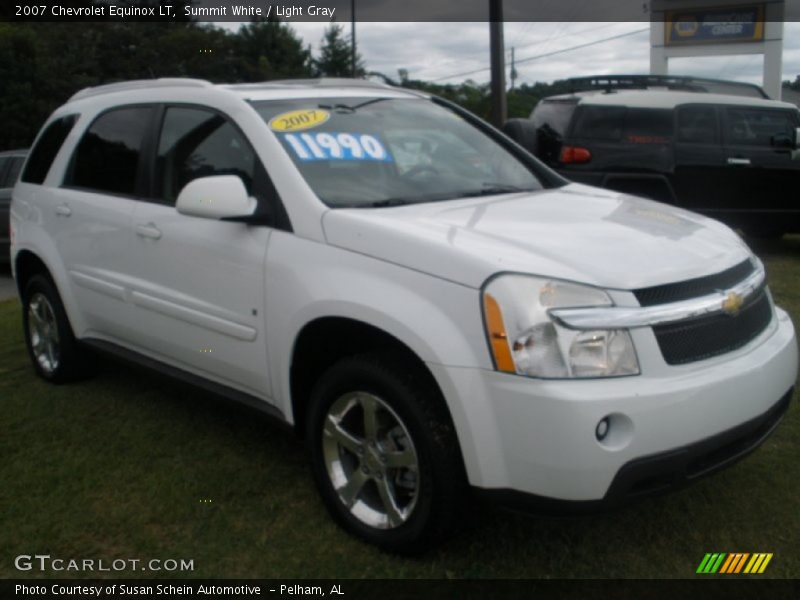Summit White / Light Gray 2007 Chevrolet Equinox LT