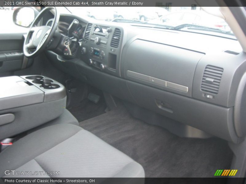 Stealth Gray Metallic / Ebony 2011 GMC Sierra 1500 SLE Extended Cab 4x4
