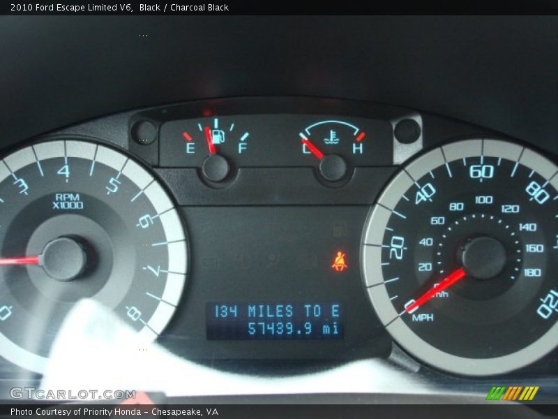 Black / Charcoal Black 2010 Ford Escape Limited V6