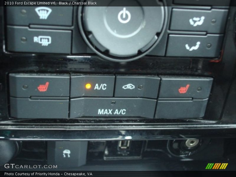 Black / Charcoal Black 2010 Ford Escape Limited V6