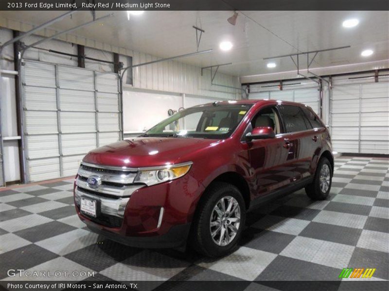 Ruby Red / Medium Light Stone 2013 Ford Edge Limited