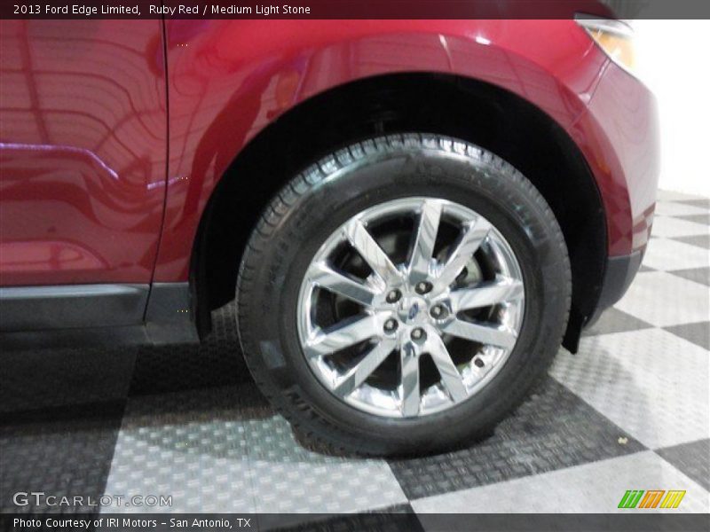 Ruby Red / Medium Light Stone 2013 Ford Edge Limited