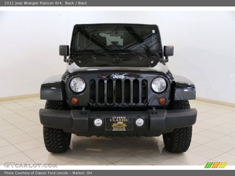 Black / Black 2012 Jeep Wrangler Rubicon 4X4