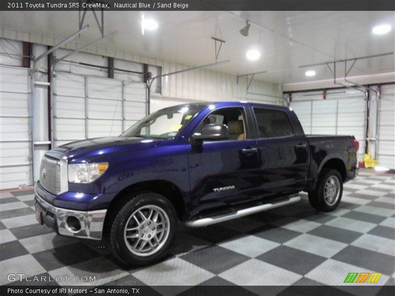 Nautical Blue / Sand Beige 2011 Toyota Tundra SR5 CrewMax