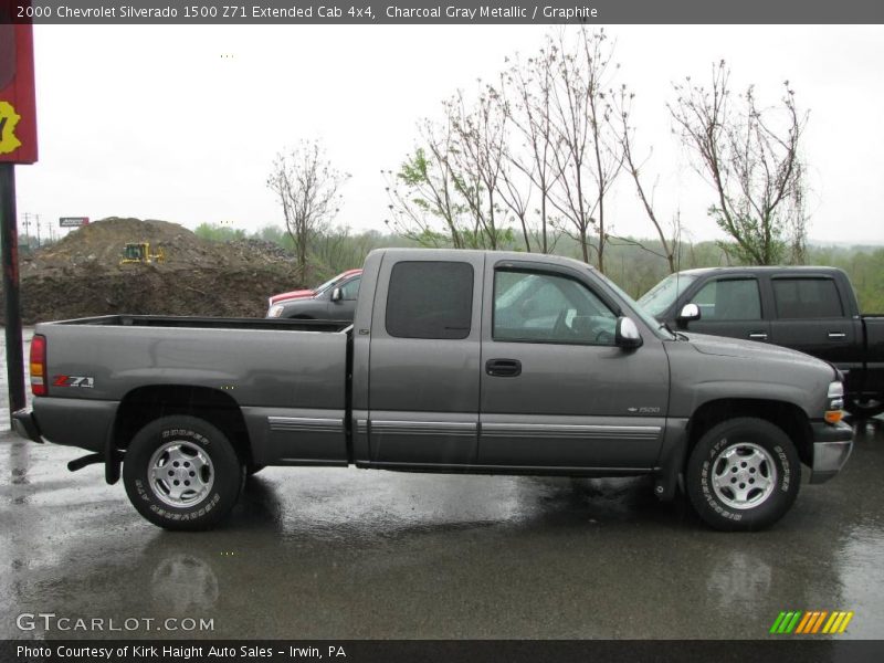 Charcoal Gray Metallic / Graphite 2000 Chevrolet Silverado 1500 Z71 Extended Cab 4x4