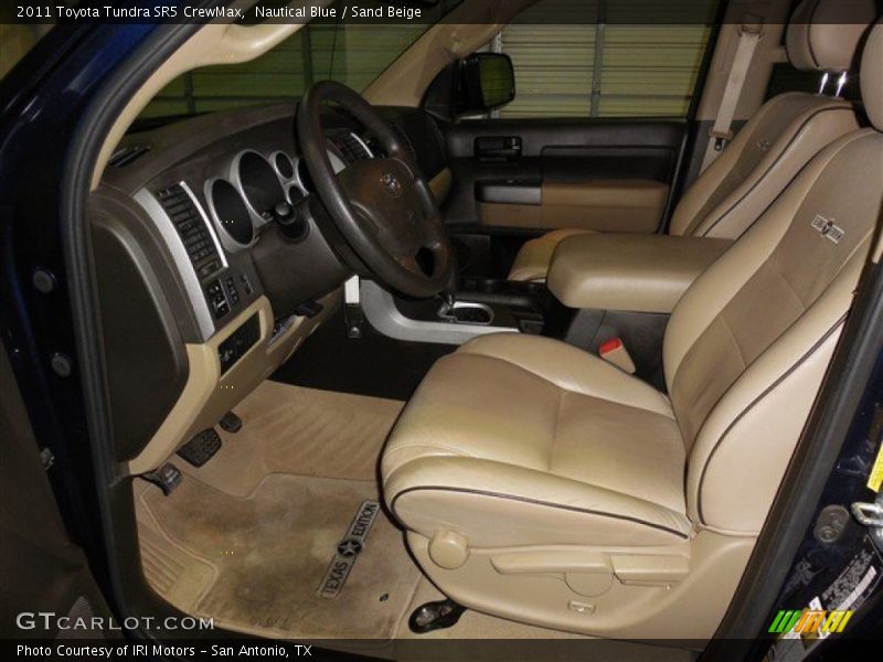 Nautical Blue / Sand Beige 2011 Toyota Tundra SR5 CrewMax