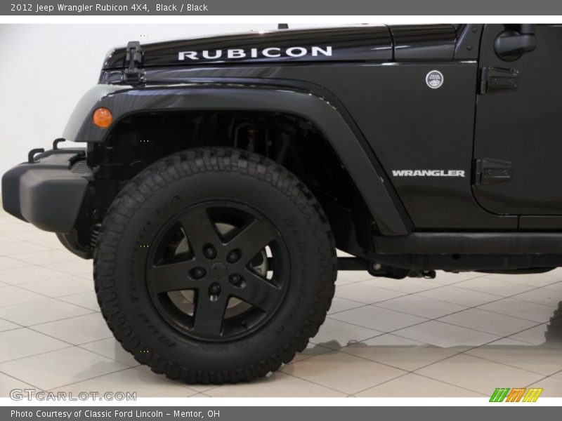 Black / Black 2012 Jeep Wrangler Rubicon 4X4