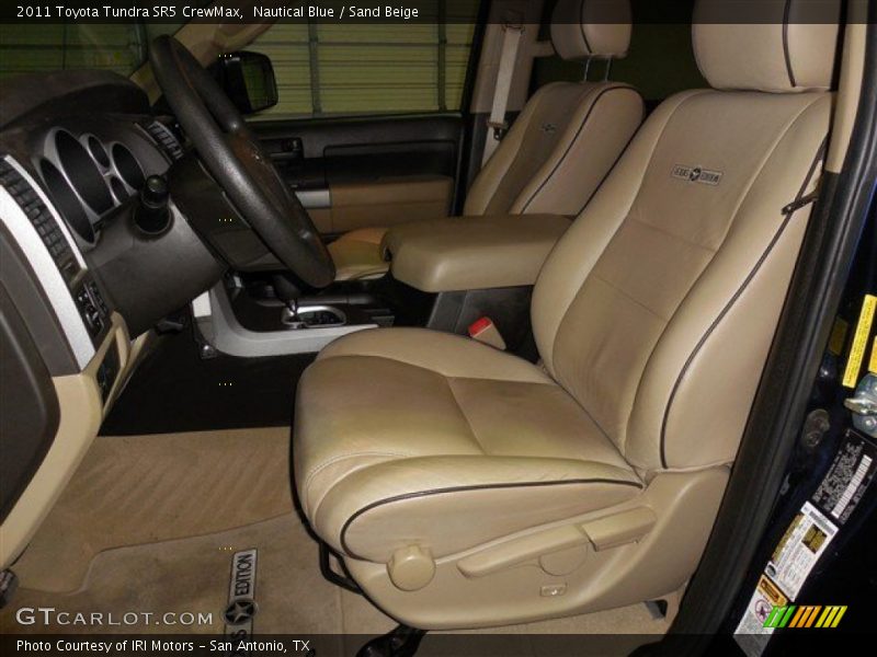 Nautical Blue / Sand Beige 2011 Toyota Tundra SR5 CrewMax
