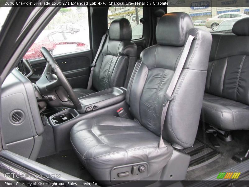 Charcoal Gray Metallic / Graphite 2000 Chevrolet Silverado 1500 Z71 Extended Cab 4x4