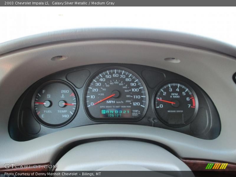 Galaxy Silver Metallic / Medium Gray 2003 Chevrolet Impala LS
