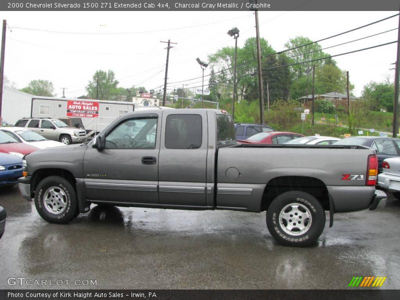 Charcoal Gray Metallic / Graphite 2000 Chevrolet Silverado 1500 Z71 Extended Cab 4x4