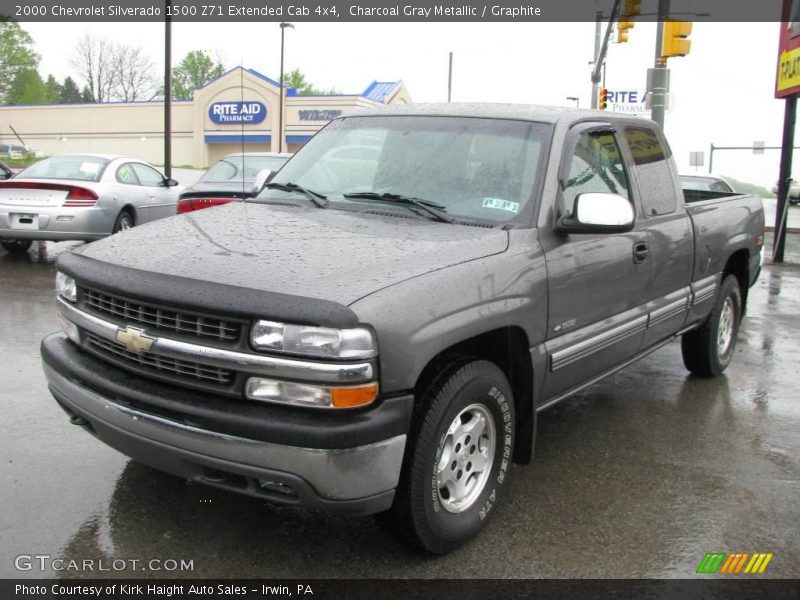 Charcoal Gray Metallic / Graphite 2000 Chevrolet Silverado 1500 Z71 Extended Cab 4x4