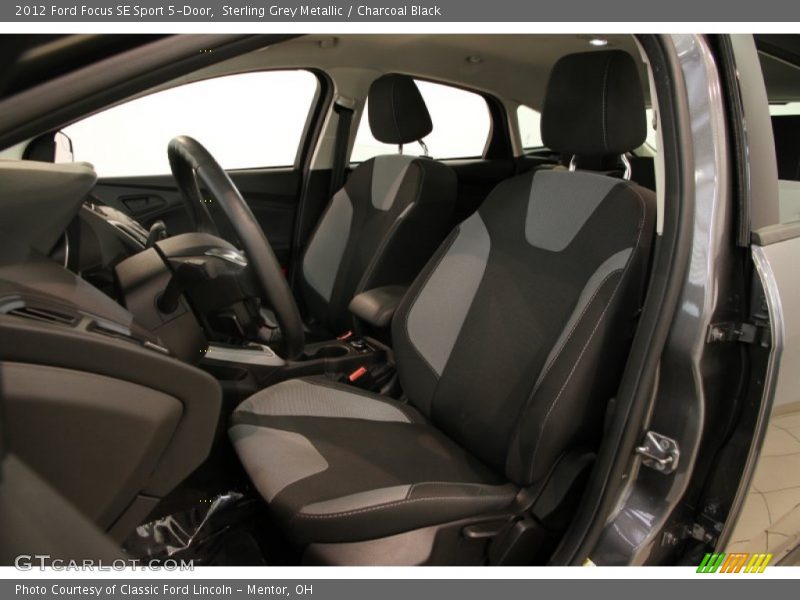  2012 Focus SE Sport 5-Door Charcoal Black Interior