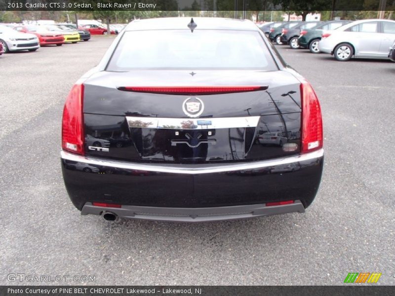Black Raven / Ebony 2013 Cadillac CTS 3.0 Sedan