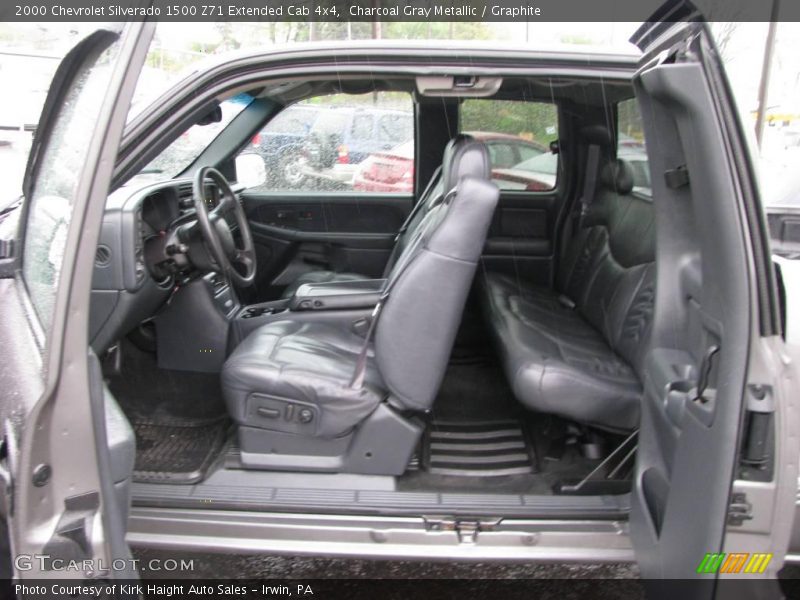 Charcoal Gray Metallic / Graphite 2000 Chevrolet Silverado 1500 Z71 Extended Cab 4x4