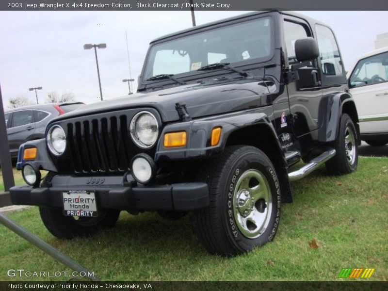 Black Clearcoat / Dark Slate Gray 2003 Jeep Wrangler X 4x4 Freedom Edition