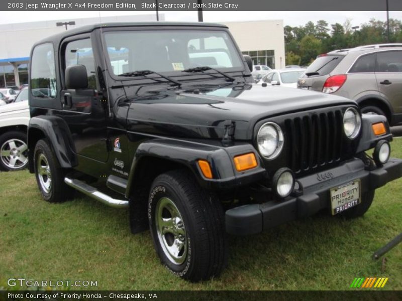 Black Clearcoat / Dark Slate Gray 2003 Jeep Wrangler X 4x4 Freedom Edition