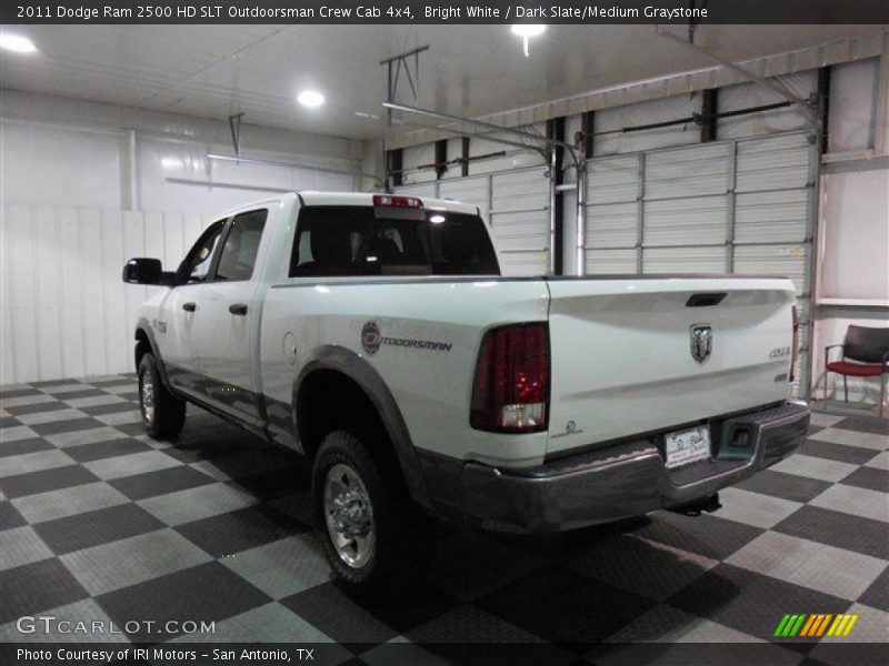 Bright White / Dark Slate/Medium Graystone 2011 Dodge Ram 2500 HD SLT Outdoorsman Crew Cab 4x4