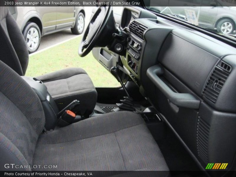 Dashboard of 2003 Wrangler X 4x4 Freedom Edition