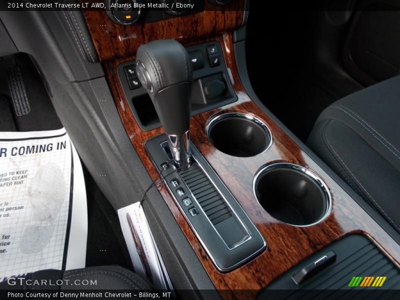 Atlantis Blue Metallic / Ebony 2014 Chevrolet Traverse LT AWD