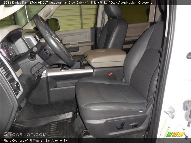 Bright White / Dark Slate/Medium Graystone 2011 Dodge Ram 2500 HD SLT Outdoorsman Crew Cab 4x4