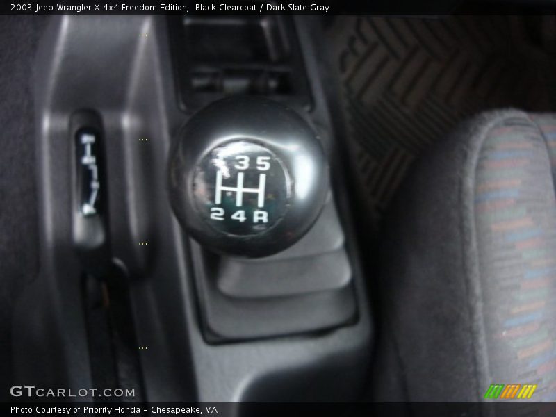  2003 Wrangler X 4x4 Freedom Edition 5 Speed Manual Shifter