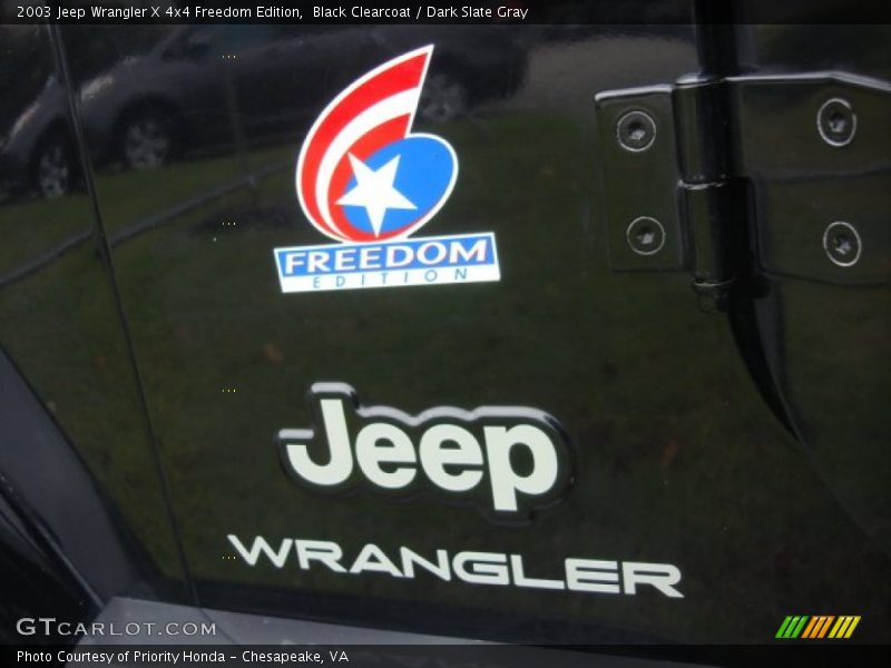  2003 Wrangler X 4x4 Freedom Edition Logo