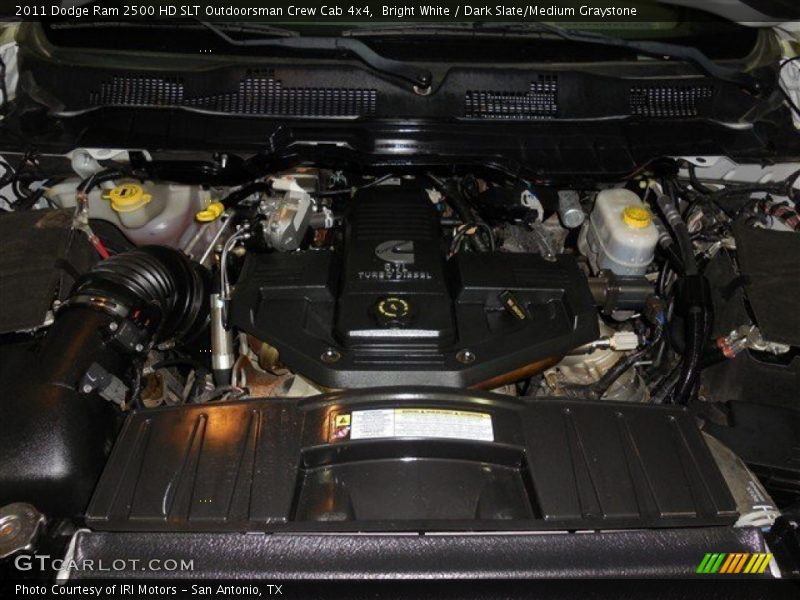 Bright White / Dark Slate/Medium Graystone 2011 Dodge Ram 2500 HD SLT Outdoorsman Crew Cab 4x4
