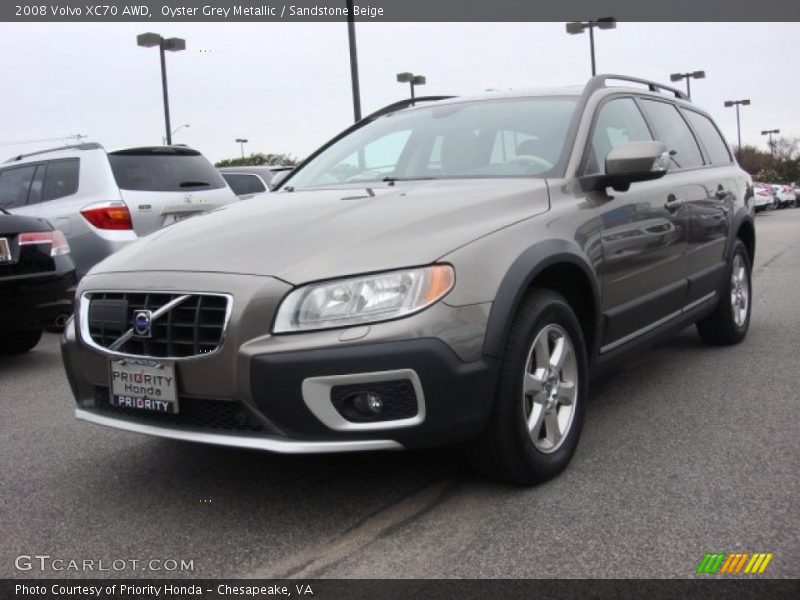 Oyster Grey Metallic / Sandstone Beige 2008 Volvo XC70 AWD