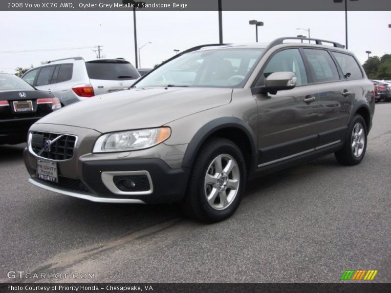 Oyster Grey Metallic / Sandstone Beige 2008 Volvo XC70 AWD