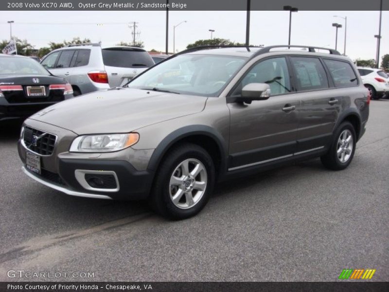 Oyster Grey Metallic / Sandstone Beige 2008 Volvo XC70 AWD