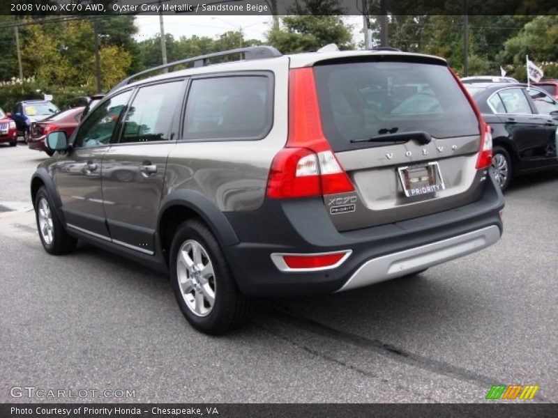 Oyster Grey Metallic / Sandstone Beige 2008 Volvo XC70 AWD
