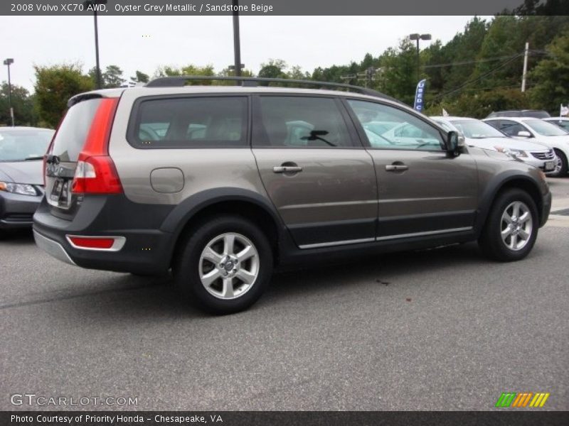 Oyster Grey Metallic / Sandstone Beige 2008 Volvo XC70 AWD