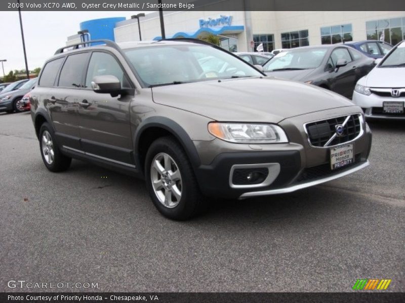 Oyster Grey Metallic / Sandstone Beige 2008 Volvo XC70 AWD