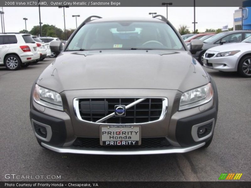 Oyster Grey Metallic / Sandstone Beige 2008 Volvo XC70 AWD
