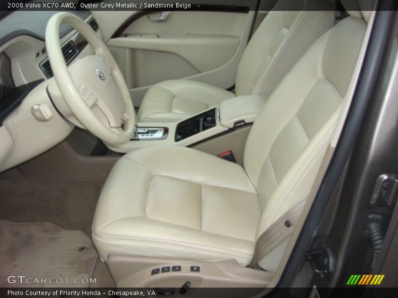 Oyster Grey Metallic / Sandstone Beige 2008 Volvo XC70 AWD