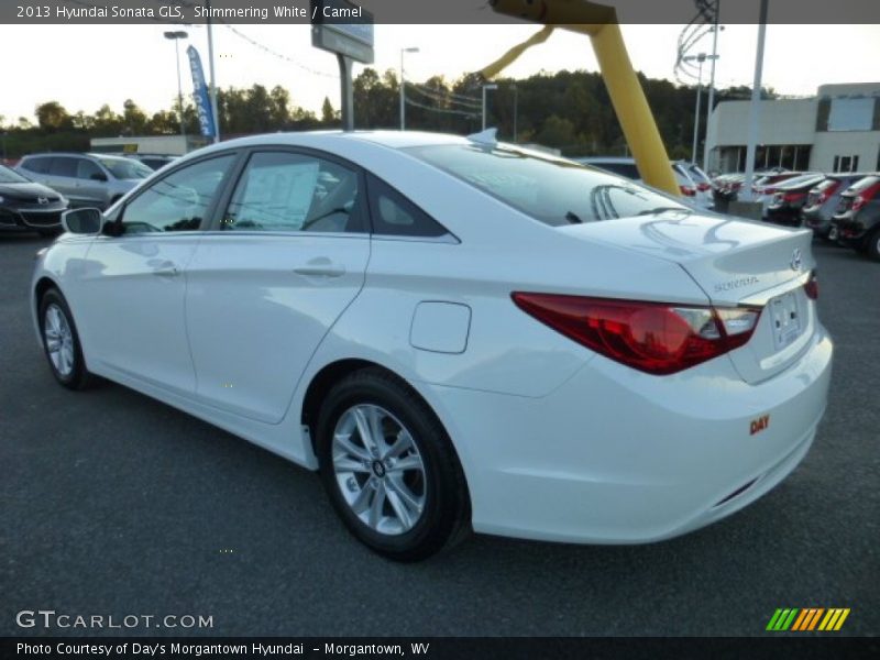 Shimmering White / Camel 2013 Hyundai Sonata GLS