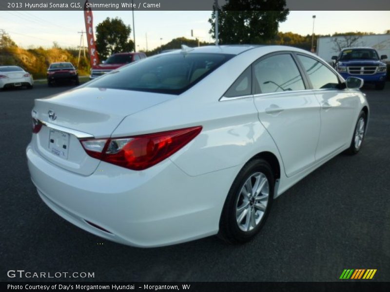 Shimmering White / Camel 2013 Hyundai Sonata GLS