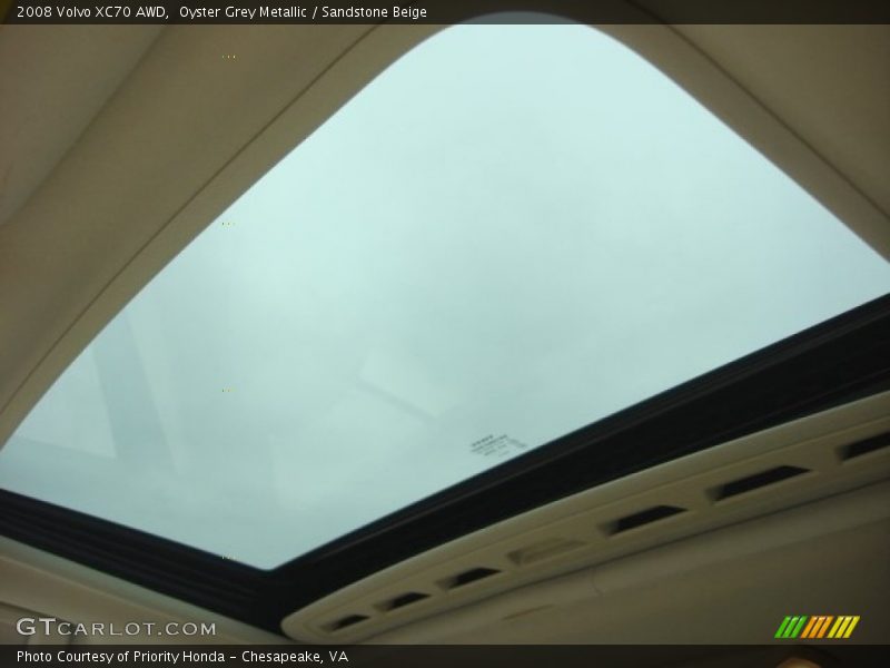 Oyster Grey Metallic / Sandstone Beige 2008 Volvo XC70 AWD