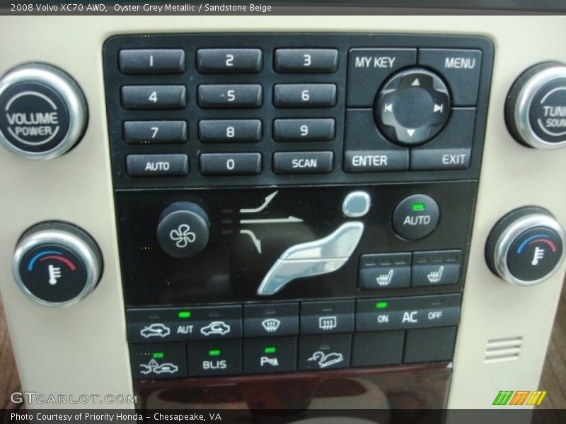 Oyster Grey Metallic / Sandstone Beige 2008 Volvo XC70 AWD