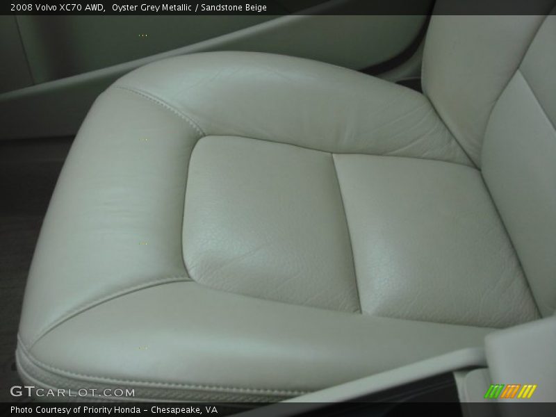 Oyster Grey Metallic / Sandstone Beige 2008 Volvo XC70 AWD