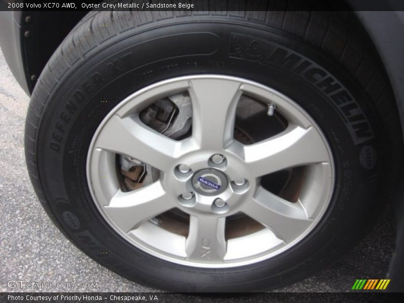 Oyster Grey Metallic / Sandstone Beige 2008 Volvo XC70 AWD