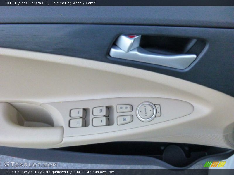Shimmering White / Camel 2013 Hyundai Sonata GLS