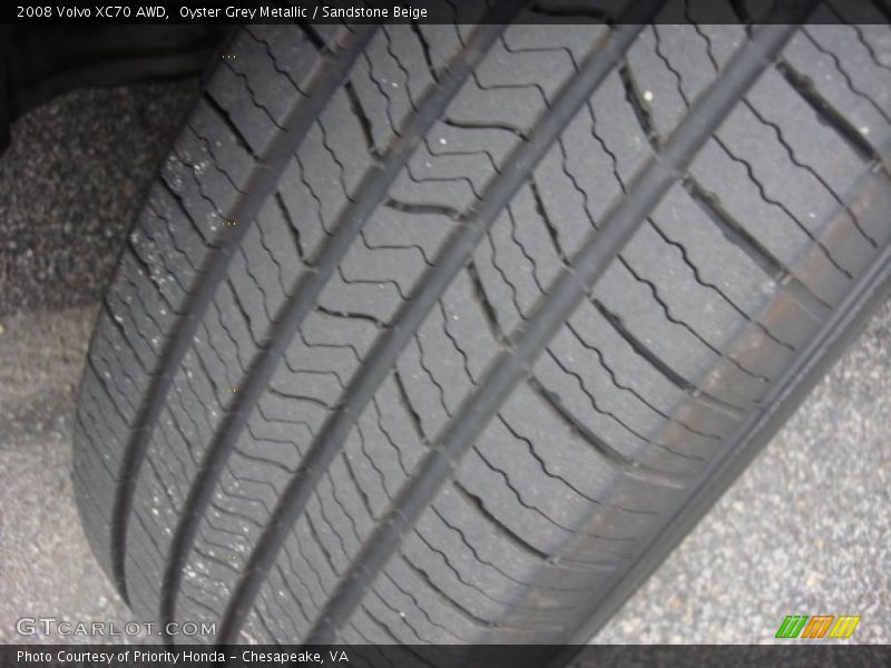Oyster Grey Metallic / Sandstone Beige 2008 Volvo XC70 AWD