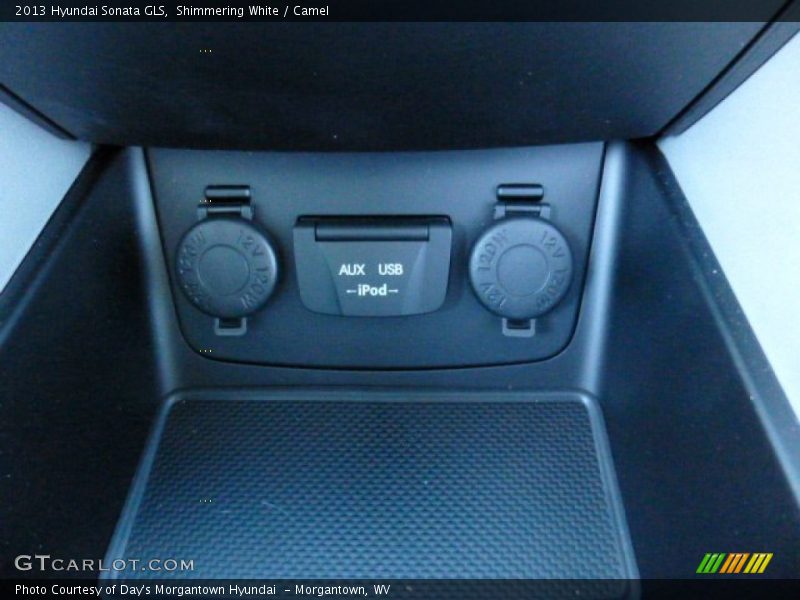 Shimmering White / Camel 2013 Hyundai Sonata GLS
